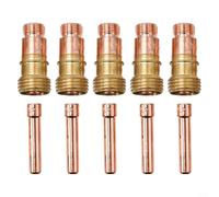 TIG para lente de gas Stubby 17GL332 10N24S 3/32 10 piezas con kit de pinza para DB SR WP 17 18 26 diseñado para mejorar el arranque y mantener un flujo de corriente estable