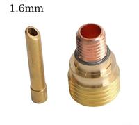 TIG WP92025 Kit de cuerpo de portabrocas corto de lente de gas, colección de 10 piezas de accesorios de soldadura (1,6 mm)