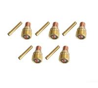 TIG WP92025 Kit de cuerpo de portabrocas corto para lente de gas, 10 piezas, incluye varias abrazaderas de electrodo (3,2 mm)