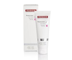 Tiga Med Crema Rosa con Urea 10%, Pedibaehr, 500 ml | Cuida la piel seca y agrietada de los pies con urea, manteca de karité y aceite de rosa para volver a ser suave y flexible
