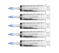 TIGA-MED Jeringas de ampollas, 50 unidades, 50 ml/60 ml, estériles, con adaptador Luer, jeringas desechables, jeringas para catéter, jeringas para heridas y ampollas