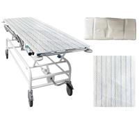 TIGA-MED Sábana desechable, reforzada, 80 x 210 cm/100 x 200 cm, impermeable, absorbente de líquidos, para camillas y camas de cuidado (100 x 200 cm - 8 hilos, 10 unidades)