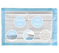 Tiga-Protect - Compresas desechables, compresas para la incontinencia de 40 x 60cm, 100 piezas - 6 u 8 o 12 capas a elegir