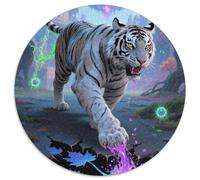 Tiger 1000 Pieces Jigsaw Puzzles For Adults Family Challenge Toys Stress Relieving Entertainment Cultivate The Spirit of Teamwork for Men, Women, Elders, Seniors 1000pcs (67.5x67.5cm)