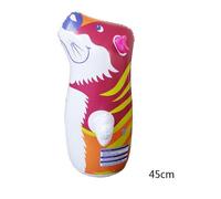 (tiger)45cm Kids Inflatable Boxer 3D Boxing Punch Bop Bag Kids Chrismas Gift Roly-poly toy