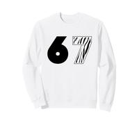 Tiger 67 Wild Animal Nature Power Number, diseño Africano Sudadera