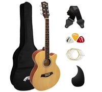 TIGER ACG1-NT34 Guitarra acústica de tamaño 3/4, guitarra acústica con cuerdas de acero para mayores de 9 años - Natural