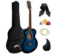 Tiger ACG2-BL Guitarra acústica de tamaño completo para principiantes - Azul