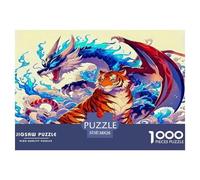 Tiger And Dragon Rompecabezas 1000 Piezas Animal Estéticos Y Desafiantes Decoración Del Hogar Regalos Para Mujeres, Regalos Para Hombres Entretenimiento Creativo Para Adultos Y Niños Mayores De 8 Años