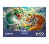 Tiger And Dragon Rompecabezas 1000 Piezas Animal Estéticos Y Desafiantes Rompecabezas De Desafío Duro Imposible Juguete Desafío Y Juego Educativo Regalos Para Adultos Y Niños Mayores 70x50cm/1000pcs
