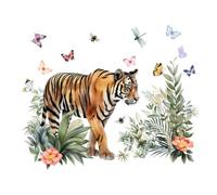 Tiger Animal Wall Decals Peel-Apply Tiger Wall Art Decals