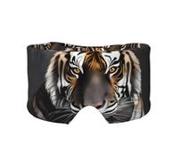 Tiger at Rest - Antifaz ajustable para dormir y orejeras, diadema unisex para dormir de lado (26.8 x 4.3 pulgadas), cubierta cómoda para viajes en interiores y exteriores, para yoga,