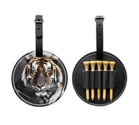 Tiger at Rest - Bolsa de almacenamiento para camisetas de golf con estampado negro, diseño portátil, fácil de organizar