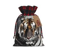 Tiger at rest - Bolsas de regalo de Navidad, incluye etiqueta de regalo, ideales para regalos, fiestas y celebraciones, bolsas de Navidad