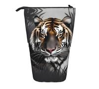 Tiger at Rest - Estuche extensible para lápices, tela Oxford multidiseño, altura ajustable, bolsa de cosméticos multiusos