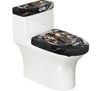 Tiger at rest - Juego de fundas para asiento de inodoro (2 piezas), con tapa de tanque, se adapta a inodoros en forma de U o extendidos, perfecto para inauguración de la casa, cumpleaños y regalos