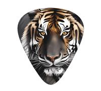 Tiger at rest - Púas de guitarra (12 unidades, grosor surtido, 0,46 mm, 0,71 mm, 0,96 mm, delgadas, medianas y pesadas, para guitarra acústica y ukelele)