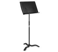 Tiger Atril de música para orquesta: altura de bloqueo de fricción de 64 a 116 cm, escritorio de polímero de 50 cm con borde de 6 cm, superficie silenciosa y no resonante, mecanismo de inclinación