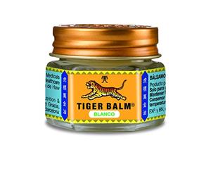 Tiger Balm Bálsamo del Tigre Blanco Efecto Frío, Apto para Masajes tras el Deporte, Relajantes y Balsámicos, con Ingredientes Herbales como Alcanfor, Mentol, Menta y Cajeput - 19 g