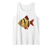Tiger Barb Puntigrus tetrazona Acuario de Agua Dulce Camiseta sin Mangas