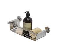 Tiger Boston Cesta de Ducha Grande, Acero Inoxidable Pulido, 36,5x9x13,7 cm