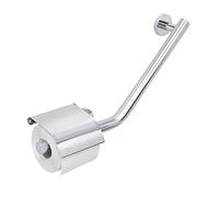 Tiger Boston Comfort & Safety Asidero baño con portarrollos con tapa derecho Acero inoxidable pulido