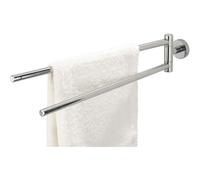 Tiger Boston Toallero 2 Barras, Metal, Acero Inoxidable Pulido, 5x9,5x51 cm