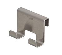 Tiger Caddy Gancho de toalla para ducha 6-8 mm Acero inoxidable cepillado