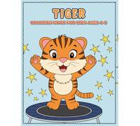 Tiger Coloring Book for Kids Ages 4-8: Fun Jungle Animal Coloring Pages with Cute and Easy Designs for Boys and Girls