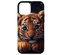 Tiger Cub Case Baby BigCat Cute Blue Eyes Wildlife Adorable Carcasa para iPhone 12 Mini