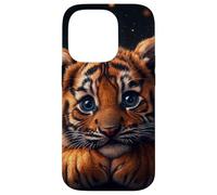 Tiger Cub Case Baby BigCat Cute Blue Eyes Wildlife Adorable Carcasa para iPhone 14 Pro