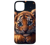 Tiger Cub Case Baby BigCat Cute Blue Eyes Wildlife Adorable Carcasa para iPhone 15 Plus