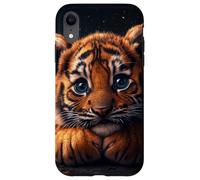 Tiger Cub Case Baby BigCat Cute Blue Eyes Wildlife Adorable Carcasa para iPhone XR