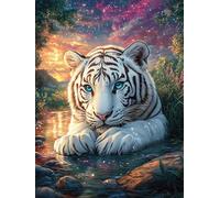 Tiger Cub Persona en el Bosque mágico Puzzles 1000 Piezas Juguete Educativo 3D Cuento de Hadas acompañante Adorable Rompecabezas Familiar para Toda La Familia Entretenimiento Creativo Decorativo 1000