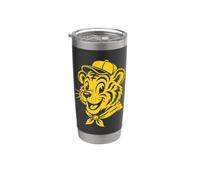 Tiger Cub Vintage Cartoon Style Cub Scout Retro Vaso térmico de acero inoxidable de doble pared