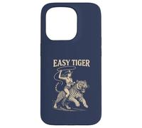 Tiger FÁCIL - Vaquera cabalgando con Confianza con una Cuerda Carcasa para iPhone 15 Pro