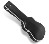 Tiger Funda rígida para Guitarra acústica, Carcasa de ABS, Interior de Felpa, Compartimento para Accesorios, Cierres de Bloqueo con Cerradura de Llave, Mango Reforzado, Resistente a la Intemperie, se