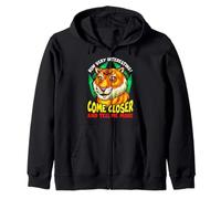 Tiger Funny Sarcasm Acércate y Dime más Sudadera con Capucha