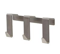 Tiger Gancho Basic para Puerta de 20 mm, Acero Inoxidable Cepillado