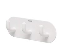 Tiger Gancho Rack Rondo, Acero Inoxidable, Blanco