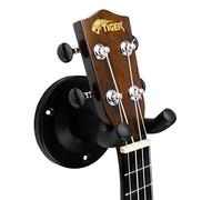 TIGER GST84-BK-1 Colgador de pared para ukelele - Soporte para uke, banjo y mandolina - Pack de 1