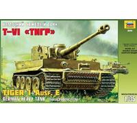 Tiger I Ausf.e Heavy Tanque Early Production Vagón Armado Plástico Kit 1 :3 5
