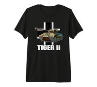 Tiger II - Tanque Pesado alemán WW2 Panzer blindado Camiseta Premium