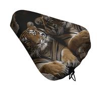 Tiger in Cave - Funda para asiento de bicicleta, extra suave y cómoda, protector solar de lluvia, protectores de asientos, fundas duraderas a prueba de polvo para bicicletas de montaña de ciudad