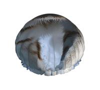 Tiger In Snow - Gorro de ducha impermeable y reutilizable para mujer, cubierta elástica para el cabello, para baño, spa, viajes y uso diario