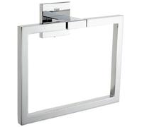 Tiger Items Anillo de Toalla Cuadrado, 18.4 x 6.1 x 16.2 cm, Metal, Cromo