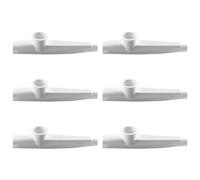 Tiger KAZ7 Kazoo Instrumento de plástico, 6 unidades, color blanco