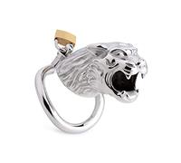 Tiger King Locking Chastity Cage - Silver