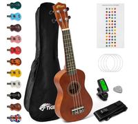Tiger Kit de Ukelele Soprano Natural para Principiantes