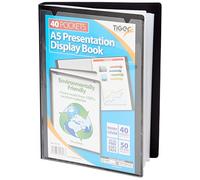 Tiger - Libro con fundas transparentes A5 - negro